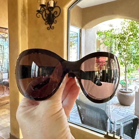 Beautiful Chanel Shield Interlocking Sunglasses is available 
